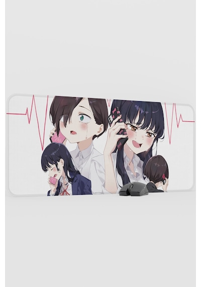 Boku No Kokoro No Yabai Yatsu Anime V5 - 90x40 Xxl Gaming Kauçuk Kaymaz Taban Mouse Pad Fare Altlığı