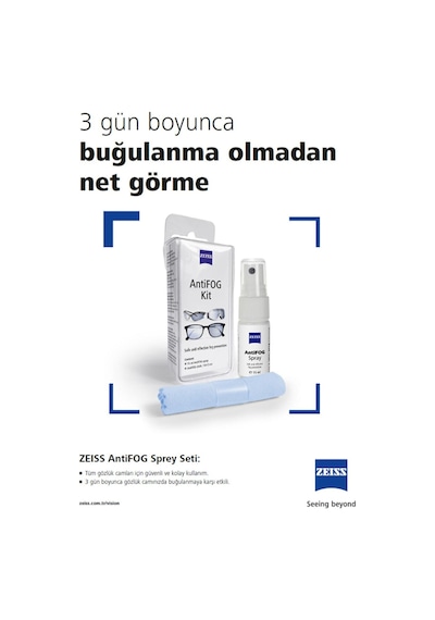 Zeıss Antifog Buğu Önleyici Sprey Seti