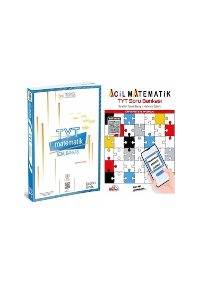 Tyt Üç Dört Beş Matematik Ve Acil Matematik Soru Bankası 2 Kitap Set