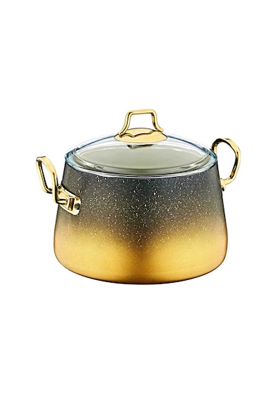 Oms 3042 Keops 9 Parça Granit Tencere Seti Gold