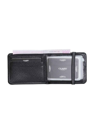 Guard Lastikli Spor Hakiki Deri Siyah Cüzdan // Grd260226wt1671 Diğer