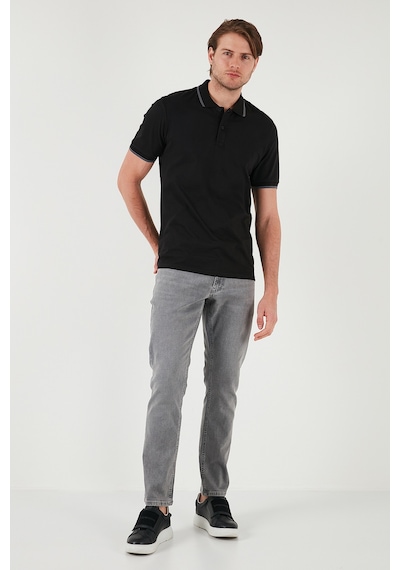 Buratti Pamuklu Regular Fit Erkek Polo Yaka T Shirt 5902063 Siyah
