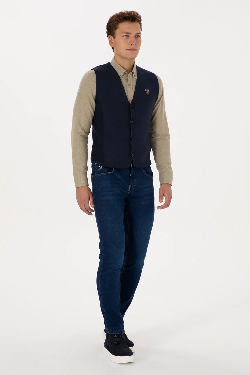 U.s. Polo Assn. Erkek Lacivert Hırka Triko 50308565-vr033 Lacivert