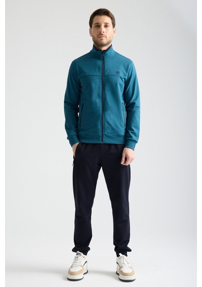 Shooter Sportswear Shooter Erkek Luxe Eşofman Takımı Rahat Kalıp Manşetli Minimal Logo Petrol Mavisi Shooter Sportswear Shooter Erkek Luxe Eşofman Takımı Rahat Kalıp Manşetli Minimal Logo Petrol Mavisi