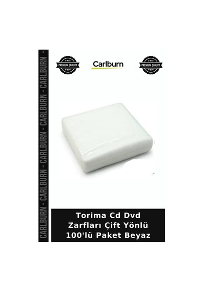 Özel Üretim Torima Cd Dvd Zarfları Çift Yönlü 100'lü Paket Beyaz Belge Aracı Disk Kabı Araç