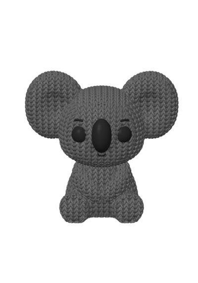 Örgü Model Sevimli Koala Anahtarlık 3d Baskı Özel Tasarım Figür Çanta & Anahtar Aksesuarı Gri