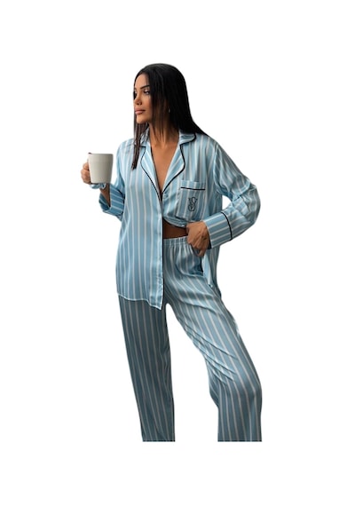 Victoria"s Secret İpeksaten Pijama Takımı Mavi