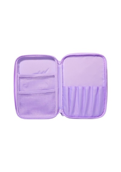 Smiggle All Stars Sert Kapaklı Çift Katlı Kalem Kutusu Mor