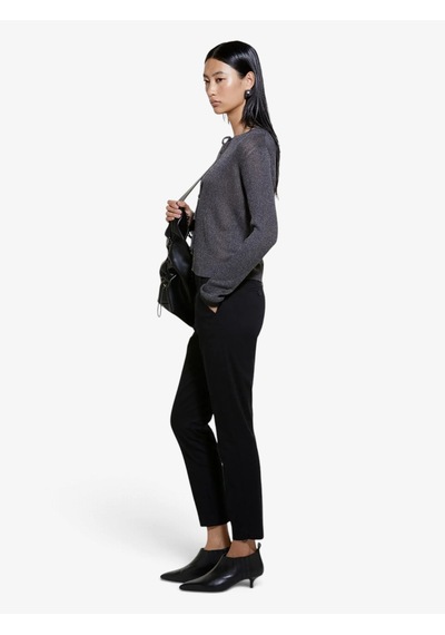 Sisley Streç Pamuklu Normal Bel Chino Pantolon Kadın Siyah Pantolon - 325p4byw55ah6
