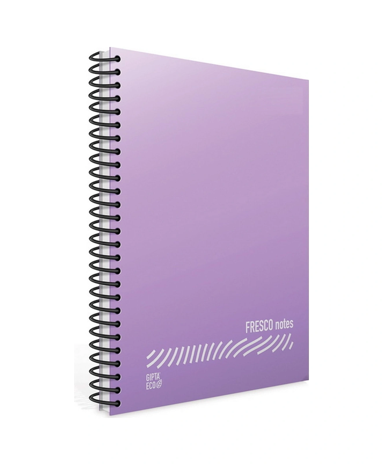 Fresco A4 80 Yaprak Plastik Kapak Spiralli Defter 4899 Çizgili Mor
