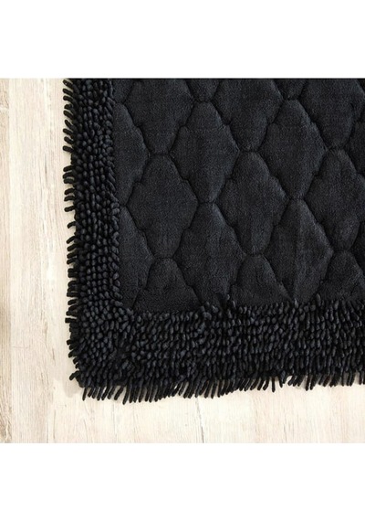 Cotton Special 2'li Pamuklu Klozet Takımı Antrasit Banyo Paspas Seti Klozet Takımı Renkli