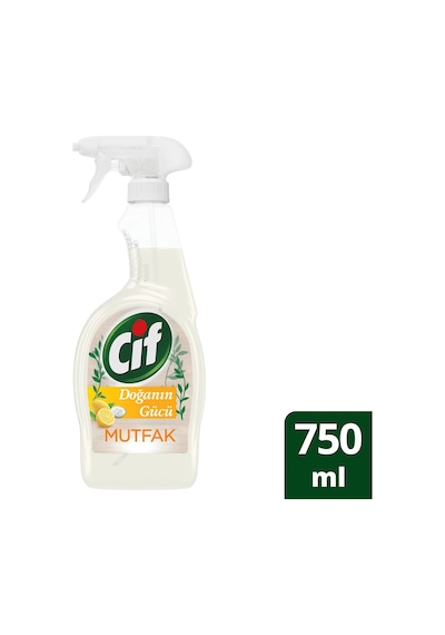 Cif Mutfak Doğanın Gücü Temizleyici Sprey 750 ML Cif Mutfak Doğanın Gücü Temizleyici Sprey 750 ML
