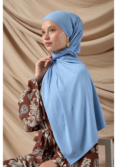 Silk Home Premium Penye Şal 65002-30 Bebe Mavi Çok Renkli