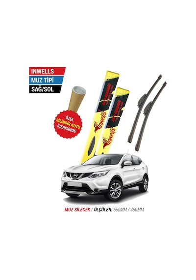 Nissan Qashqai İnwells Muz Silecek Takımı 2014-2021 N11.2882
