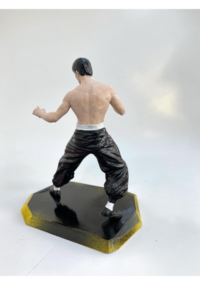 Bruce Lee Dövüş Sanatları İkonik Guard Pozu Mini Heykelcik 15 Cm Koleksiyonluk