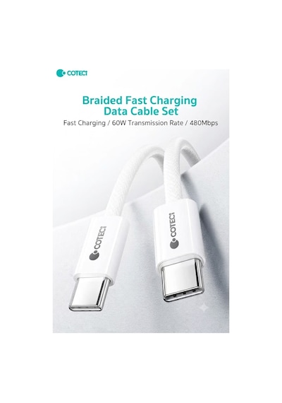 İh-041 Type-c To Type-c 2'li Set Paket 1.2m+1.2m Hızlı Şarj Ve Data Veri Kablosu Seti Macbook Ve Telefon, Tablet, Laptop Uyumlu Evrensel Veri Aktarım Kablosu