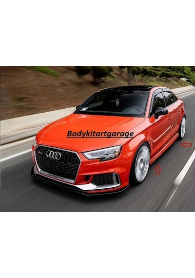 Audi A3 Sedan 2013-2020 Uyumlu St Marşpiyel Takımı-boyasız