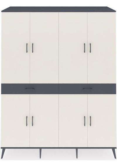 Kronos Gardrop 10 Raflı 2 Çekmeceli 8 Kapaklı 176x59x221 Antrasit-aytaşı/antrasit Aytaşı/antrasit Kronos Gardrop 10 Raflı 2 Çekmeceli 8 Kapaklı 176x59x221 Antrasit-aytaşı/antrasit Aytaşı/antrasit