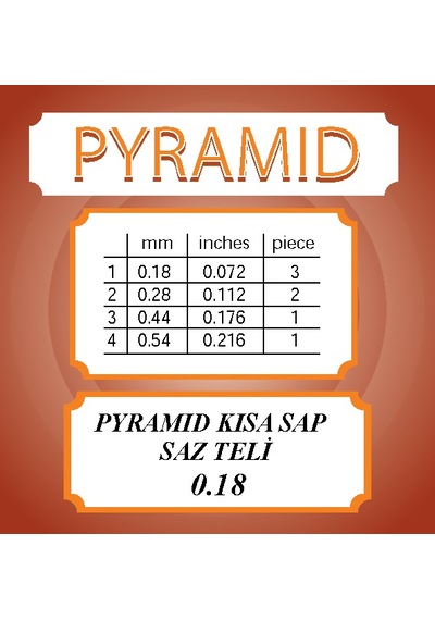 Pyramıd Kısa Sap Bağlama Saz Teli Pyramıd Kısa Sap Bağlama Saz Teli