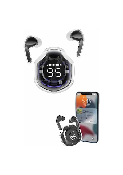 Kablosuz Dijital Göstergeli Powerbanklı Apple Uyumlu iOS Ve Android Uyumlu Kulaklık Diğer