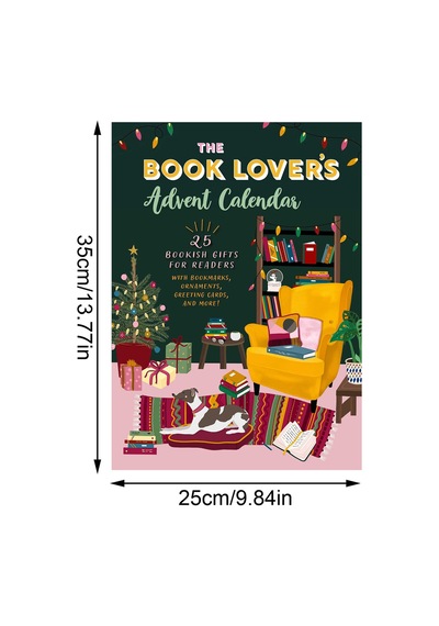 "bookworm Delight Advent Takvimi - Masa, Breakroom Ve Ev Dekoru İçin 24 Eşsiz Edebi Sürprizler"