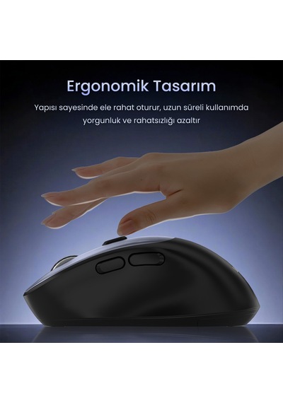 Veggieg G800 Kablosuz 2.4ghz 3600dpı Optik Mouse Gri Diğer