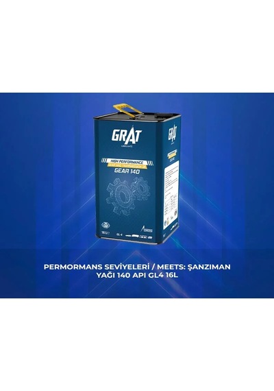 Grat 6014016 Şanzıman Yagı 140 16 Litre Apı Gl-4 Teneke