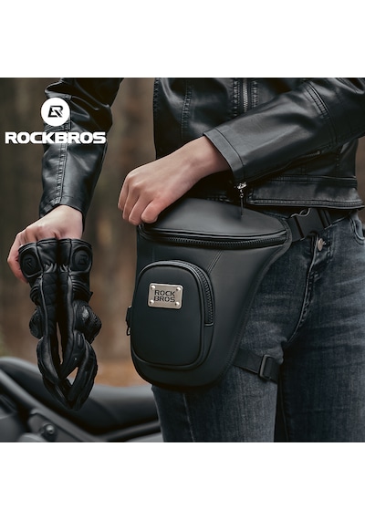 Rockbros Su Geçirmez Motosiklet Bacak Ve Omuz Çantası Aluminyum Siyah