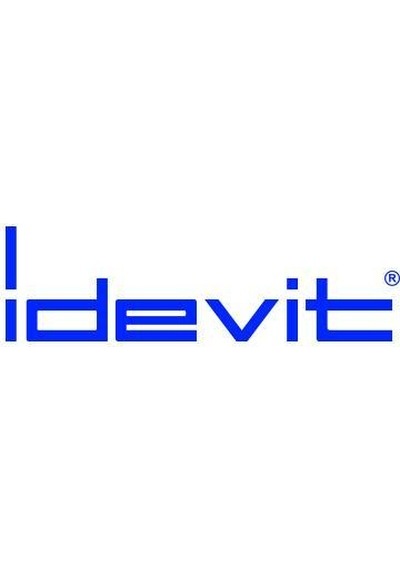 Idevit Mat Siyah Çanak Tezgahüstü Daire Lavabo 46CM Hariç
