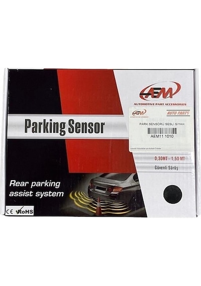 Aem Araç Geri Park Sensörü Bip Bip Ses İkazlı Beyaz 22mm Göz Aem Aem11 1012a