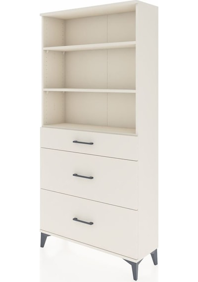 Arges Dolap 3 Raflı 3 Çekmeceli 88x30x182 Aytaşı-aytaşı Aytaşı