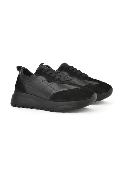 Ziya, Kadın Hakiki Deri Sneaker 1531050z26802420pk Siyah 1531050z26802420pk 000 Siyah