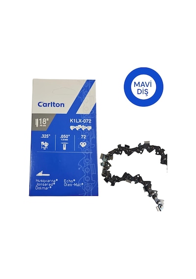 Carlton K1lx-72e .325-36 Diş Motorlu Testere Zinciri Köşeli 1.3mm