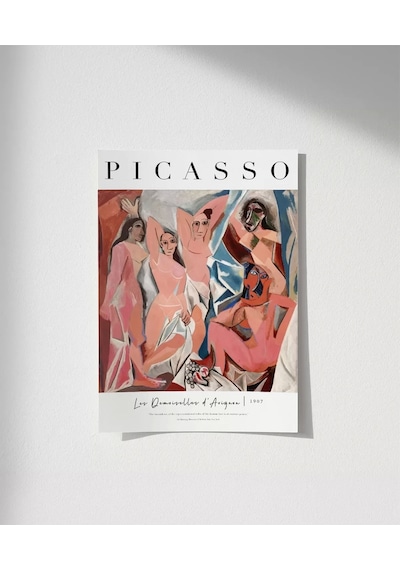 Çerçevesiz Poster Pablo Picasso Avignonlu Kızlar