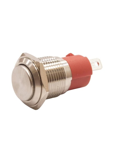 Motorobit 16D-G1 16Mm Çıkık Yaylı Metal Buton
