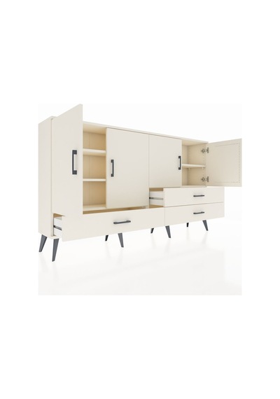 Arges Konsol 5 Raflı 3 Çekmeceli 4 Kapaklı 176x30x99 Aytaşı-aytaş Aytaşı-aytaşı