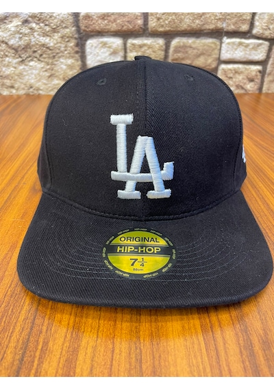 Hamze La Los Angeles Hiphop Snapback Rapper Baseball Drip Şapka Cap Siyah - Beyaz