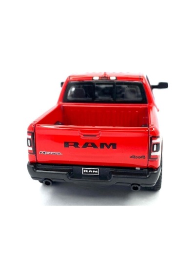 2019 Dodge Ram 1500 W - Çek Bırak Lisanslı Model Oyuncak Araba 1:46 Kırmızı