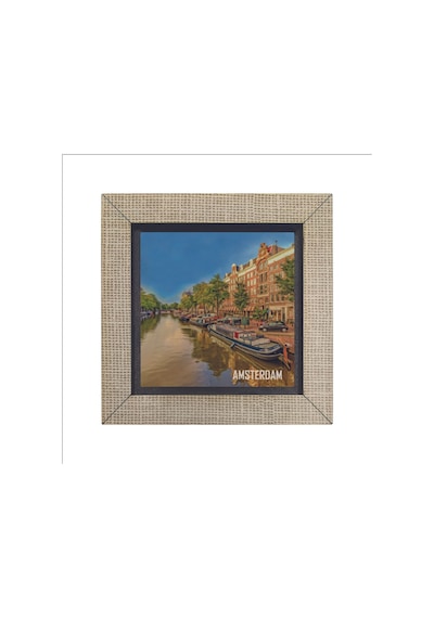 Amsterdam Görseli Baskılı Mdf Magnet 7x7 20