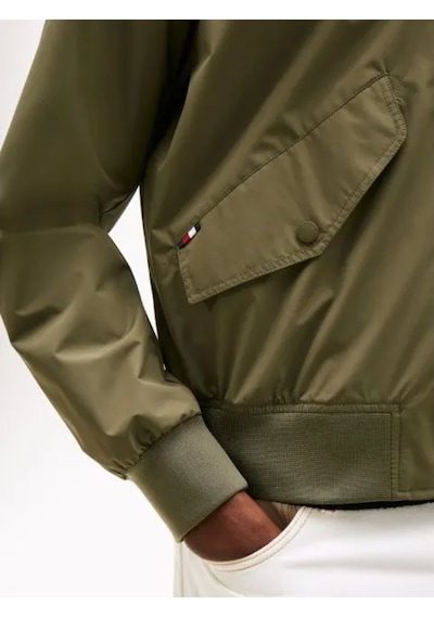 Tommy Hilfiger Erkek Katlanabilir Su Geçirmez Bomber Ceket Mw0mw39629plı Yeşil