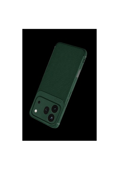 Huawei Honor 600 Pro Auto Focus Karbon Kapak - Koyu Yeşil İtdark57265
