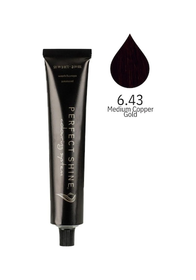 Perfect Shine Permanent Profesyonel Saç Boyası 100 ML Bronz Bakır Kahve /Koyu Tarçın Copper Gold