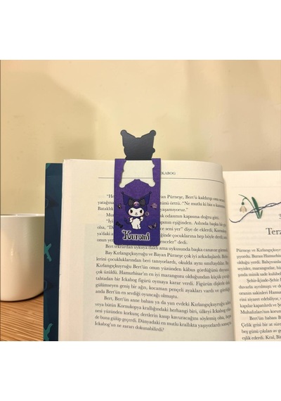 Bakgelal Sanrio Lisanslı Kuromi 3 Lü Manyetik Kitap Ayracı Seti Gül Temalı Mor Tasarım - 9041410517130