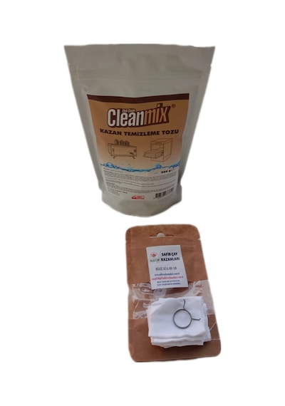 Çay Kazanı Organik Kireç Temizleme Tozu 500 Gr+ Musluk Bezi 1 Pkt