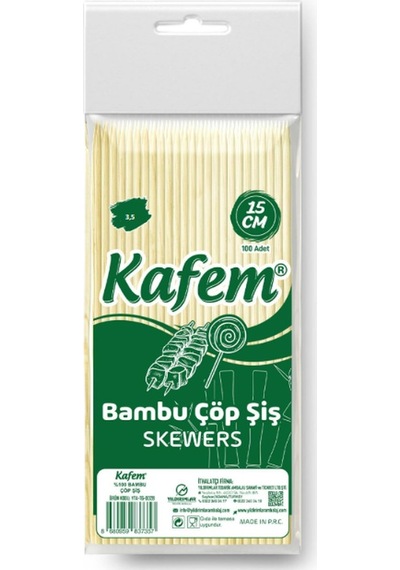 Kafem Çöp Şiş 15 Cm 3,5 Mm 100 Adet