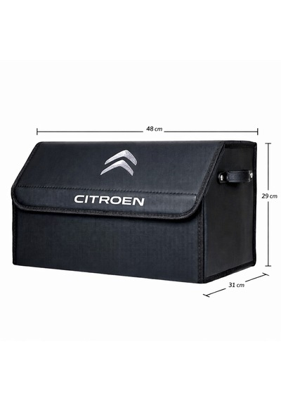 Citroen Marka Logolu Oto Bagaj Organizer Çanta Oto Bagaj Çantası 2 48 Cm X 31 Cm X 29 Cm