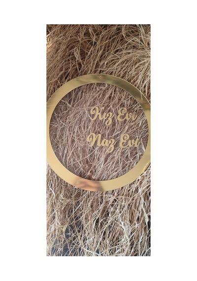 Şeffaf Üstü Gold Kapı Süsü 30 Cm Diğer