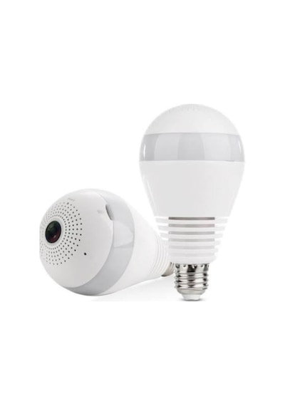 Ip Kamera 360 Derece Balıkgözü Panoramik Ampul Wifi P2p Ağ Kamera Cmr8