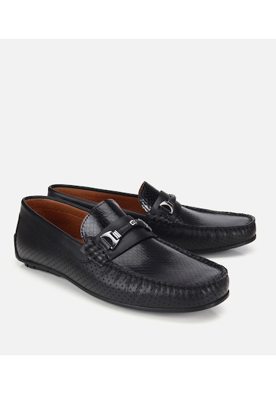Hotiç Erkek Deri Siyah Tokalı Günlük Loafer 02ayh319480a100 02ayh319480a100