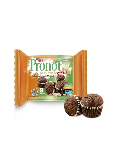 Pronot Glutensiz Fındıklı Ve Kakaolu Mini Kek 144 G X 4 Adet